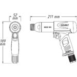 Set daltă pneumatică, 5 piese - imagine 4