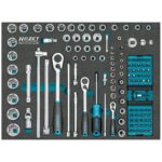 Set de chei tubulare 1/4" · 3/8"· 1/2"