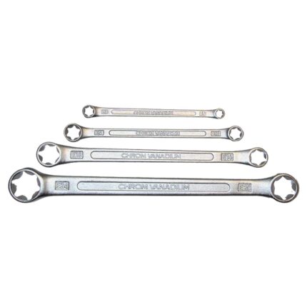 Set chei inelare duble, profil E, E6-E24, 4 piese