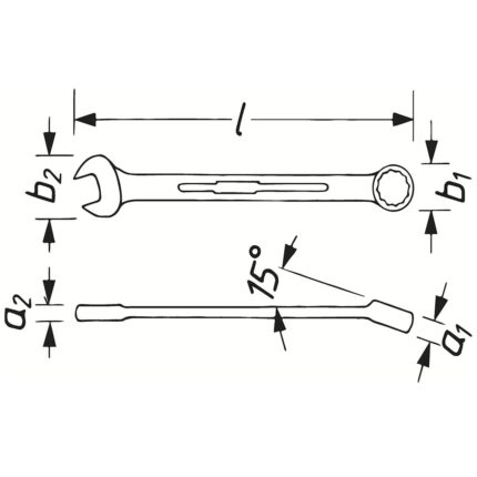 Cheie combinata inelara-fixa, dimensiune in inch