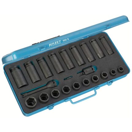 Set chei tubulare de impact, 1/2", 23 Piese