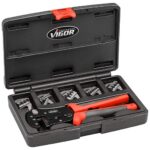 Set de clesti de sertizare cu parghie, 6 Piese