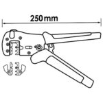 Set de clesti de sertizare cu parghie, 6 Piese - imagine 3