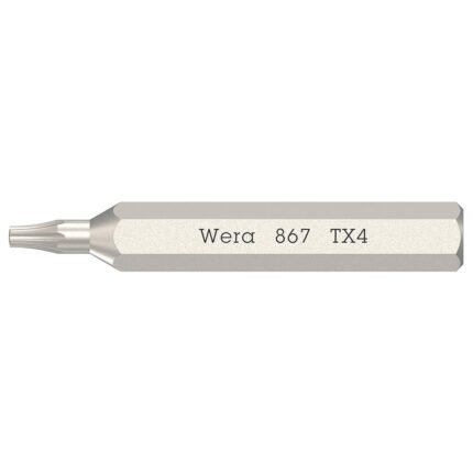 Micro-biti 867/0 pentru suruburi cu cap hexagonal, TX4